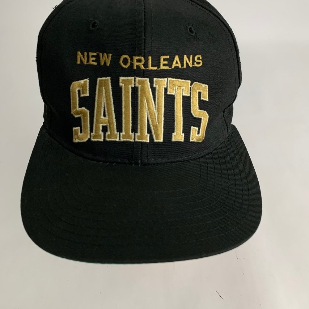 Vintage Starter New Orleans Saints NFL Black Gold Adjustable Snapback Hat